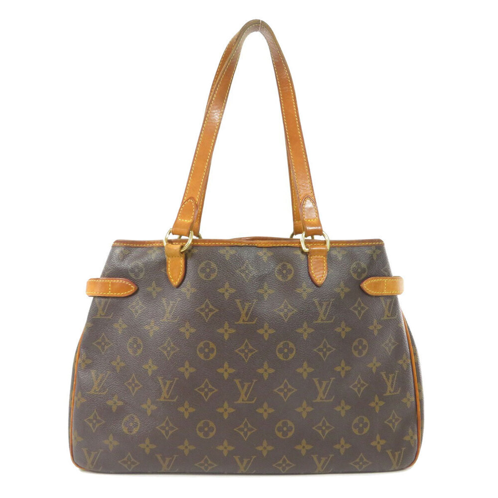 Louis Vuitton Batignolles Monogram Canvas Bag Horizontal Tote Brown